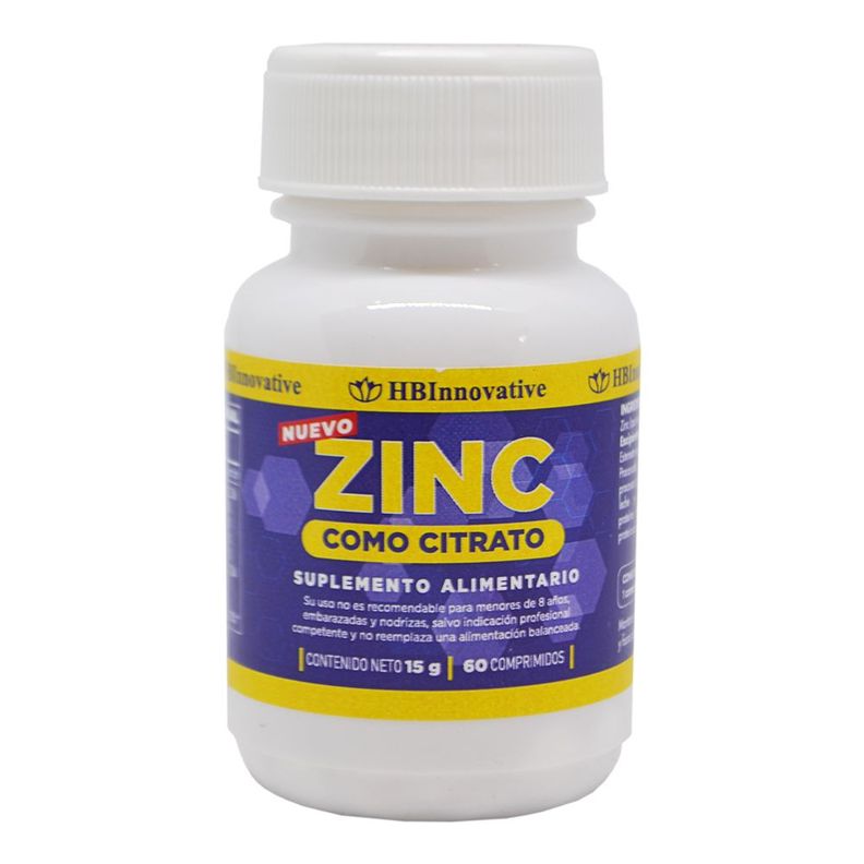 Zinc citrato x60 comprimidos, FDC-0