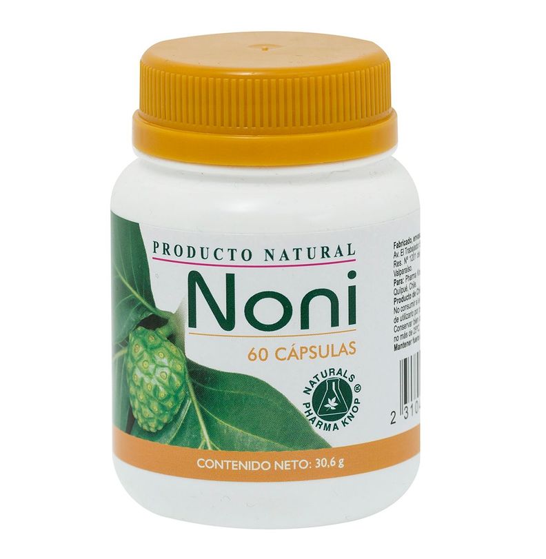 Noni 410 mg x 60 Capsulas Pharma Knop Transparente