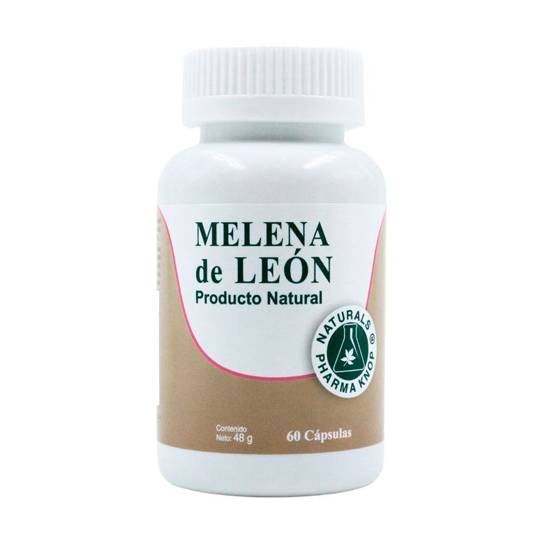 Melena de Leon 500 mg x 60 capsulas, Pharmaknop Blanco