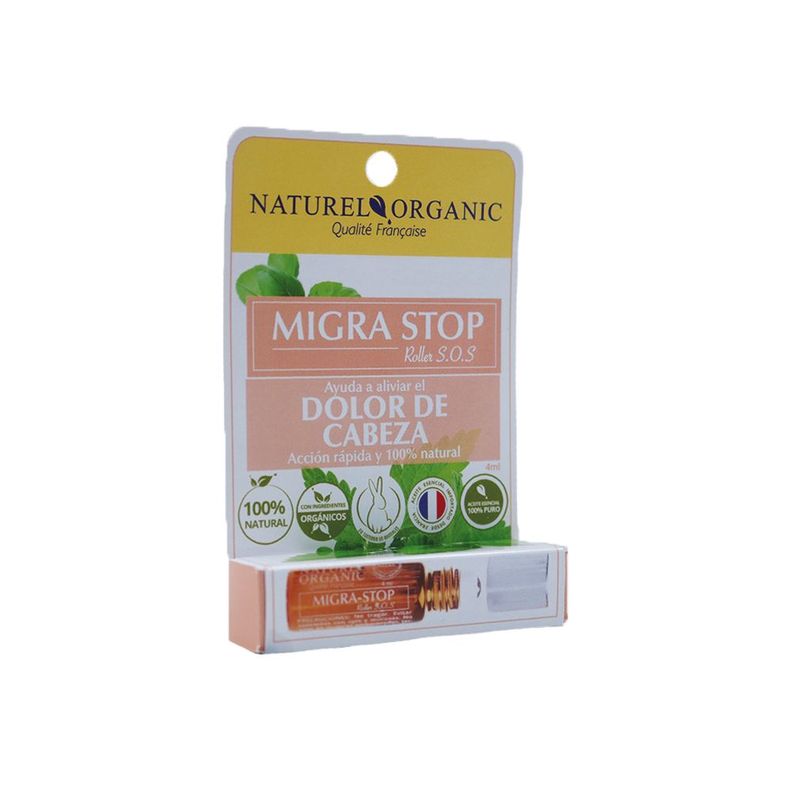 Aromaterapia Roll on Migra - Stop Naturel 4 mL Transparente