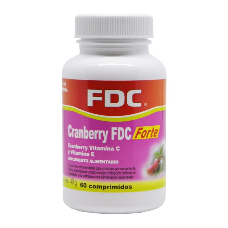 Cranberry forte mg x 60 comprimidos Rosado