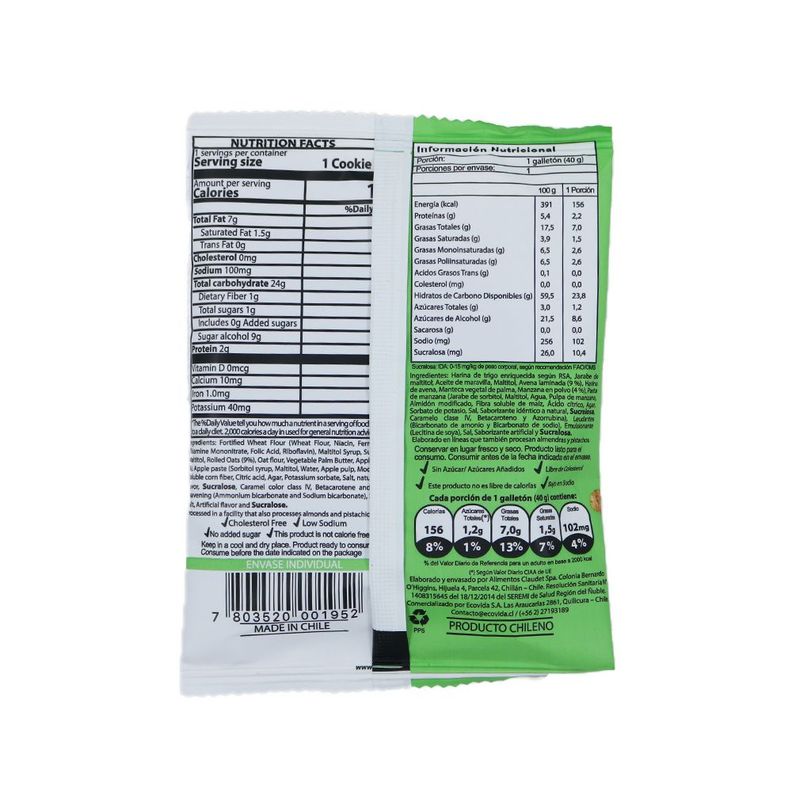 Galletón Manzana 40 Gr Ecovida-1