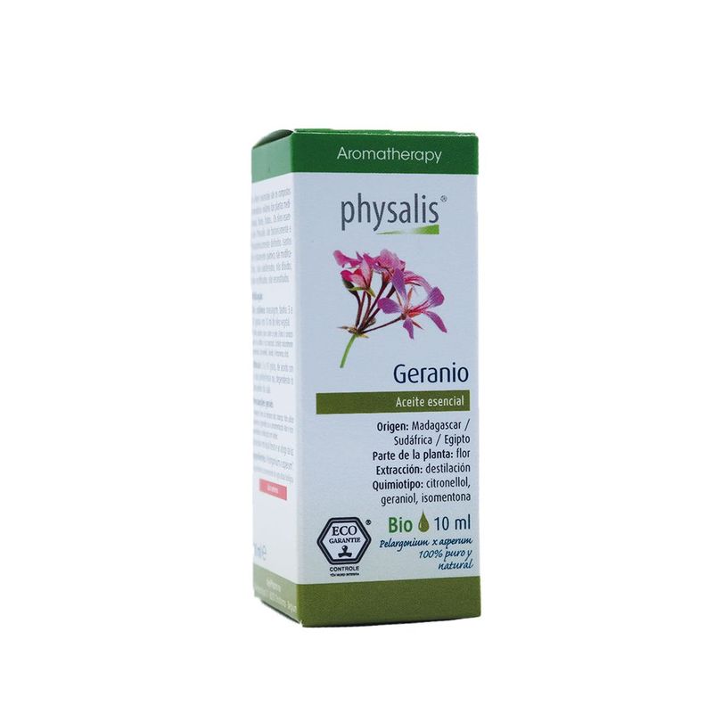 Aromaterapia Aceite Esencial Geranio Orgánico 10 mL Physalis-0