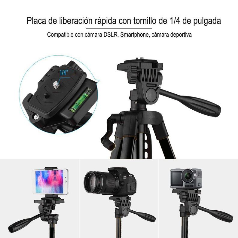 Tripode Camara Profesional Tripode Universal Tripode Celular-4