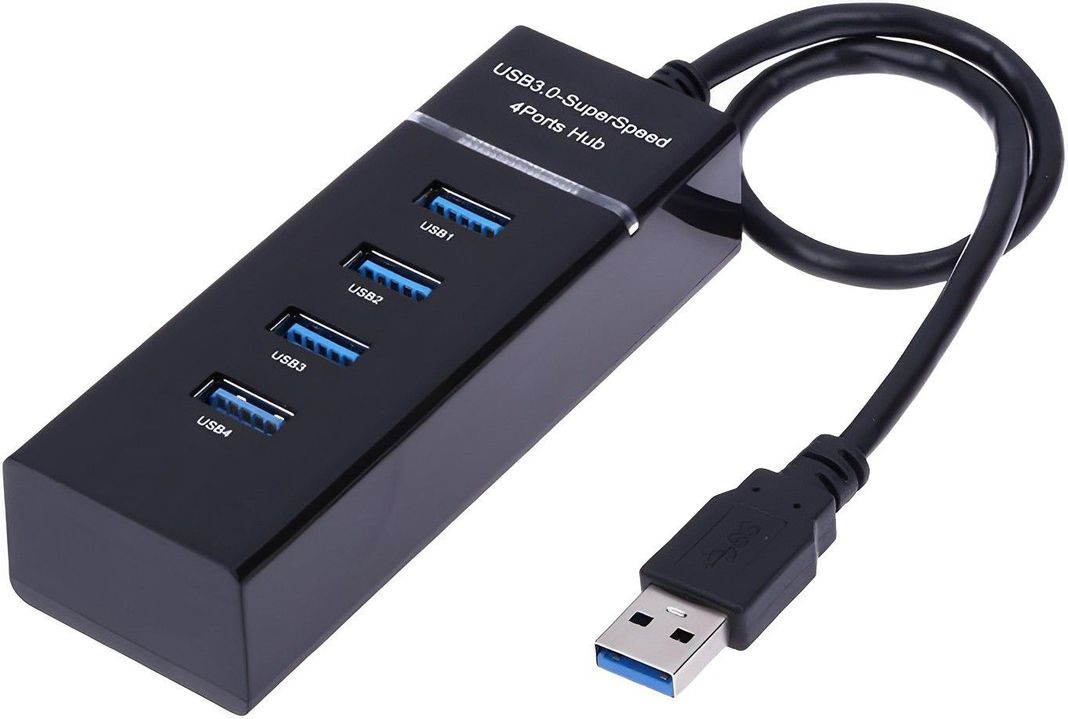 Hub 4 Puertos Multi Usb 3.0 Indicador Luz Led Adaptador-1