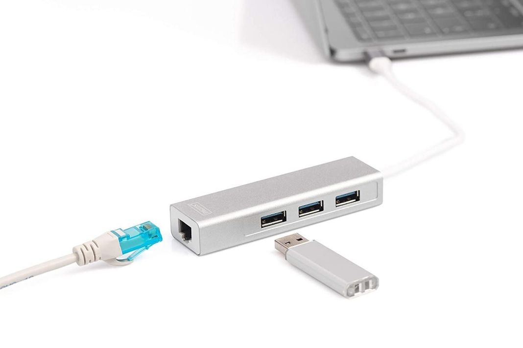 Adaptador Hub 3 Puertos Usb Type C Ethernet Rj45 3 Usb A 3.0-6