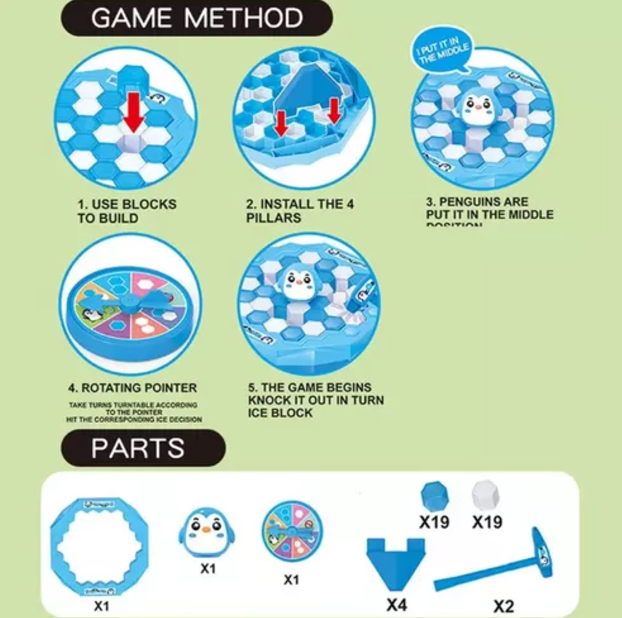 Juego De Mesa Save The Penguin Trap Mini Salva Al Pingüino-4