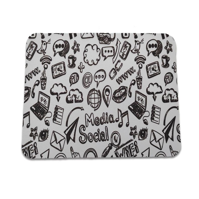 Mouse pad Diseño Social Media -0