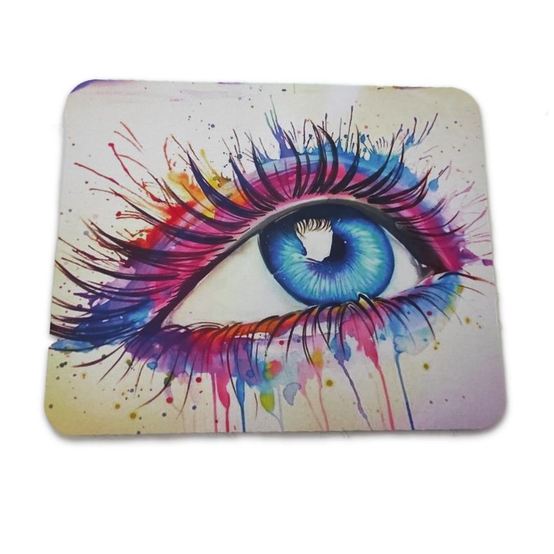 Mouse pad Diseño Acuarela Blue eye-0