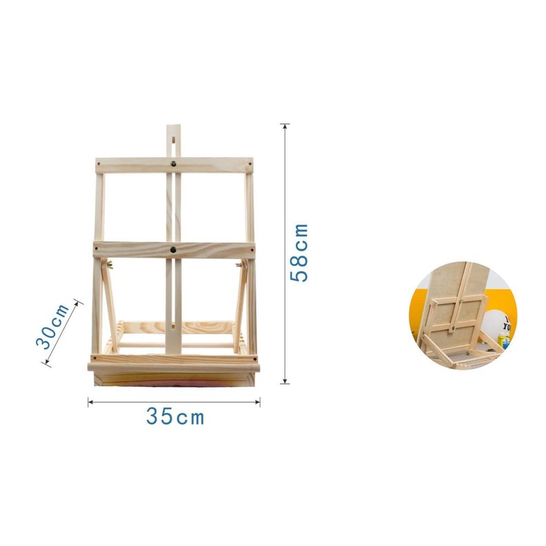 Caballete De Escritorio Ajustable Trasero 30*35*58Cm-3