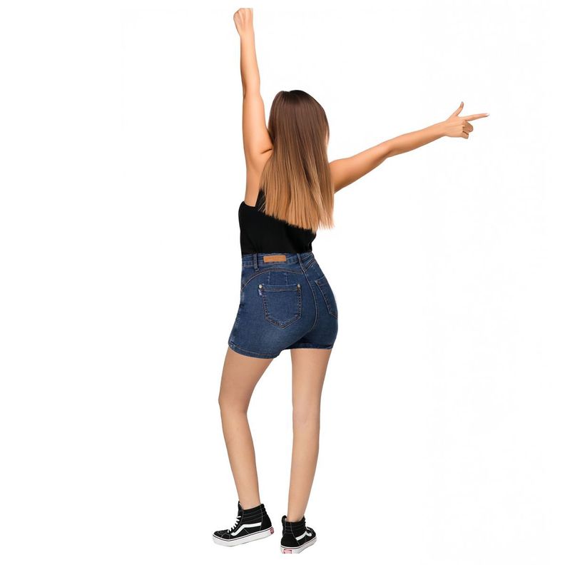 Falda Short Niña Juvenil Pretina Alta Cómodas Elasticadas -1
