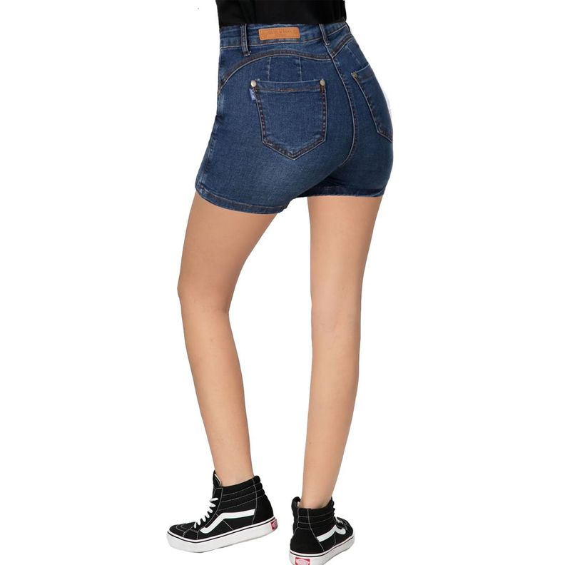 Falda Short Niña Juvenil Pretina Alta Cómodas Elasticadas -3