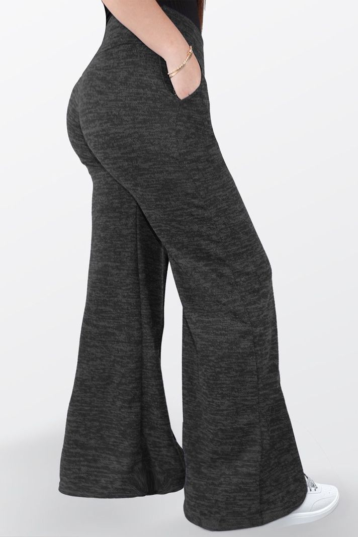 Pantalón Palazzo Elasticados Pretina Ancha Tiro Alto Wide Leg-2