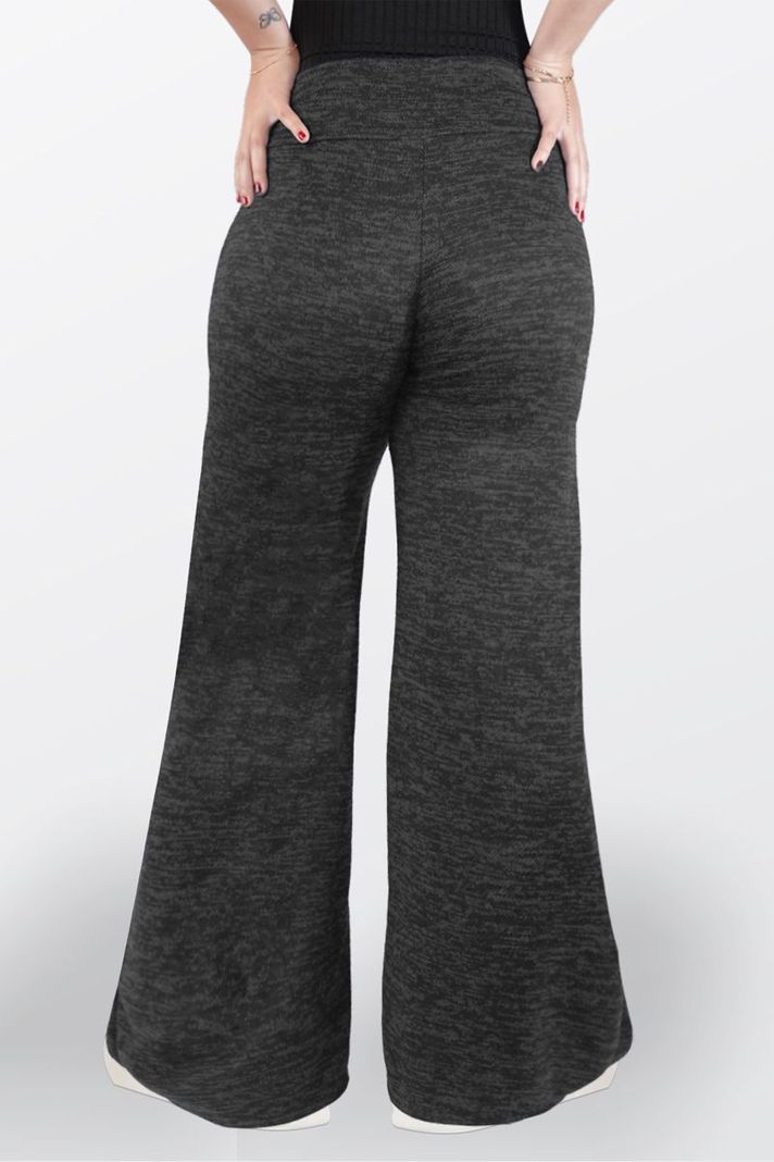 Pantalón Palazzo Elasticados Pretina Ancha Tiro Alto Wide Leg-3