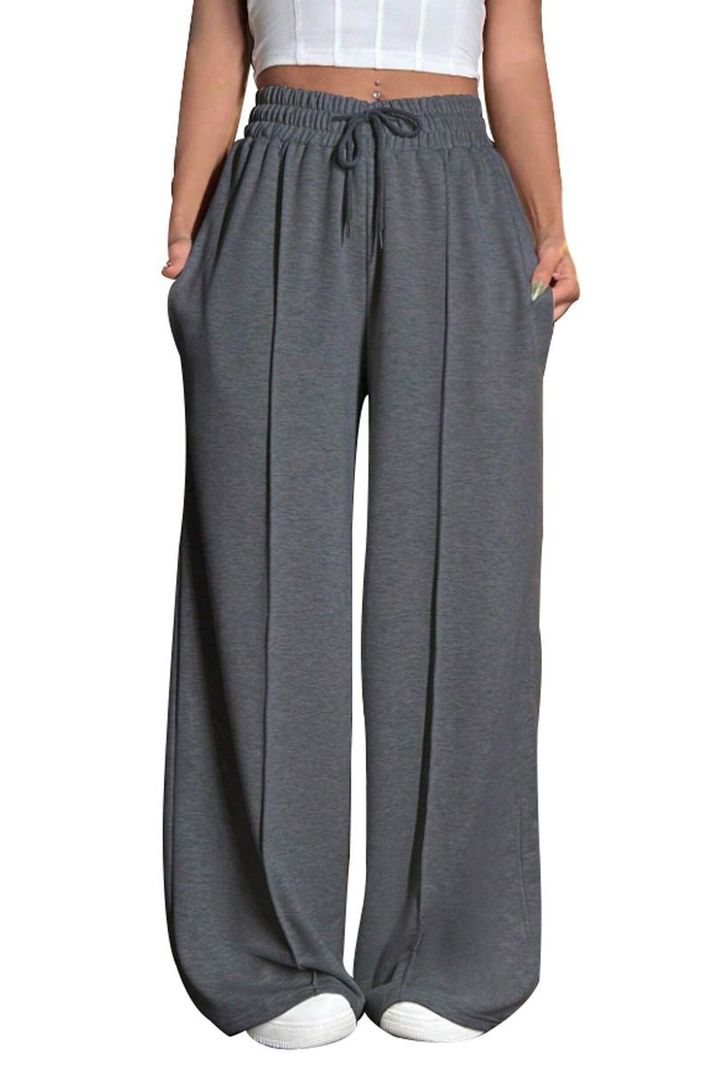 Pantalón Buzo Algodón Palazzo Oversize Elasticados - Wide Leg-1
