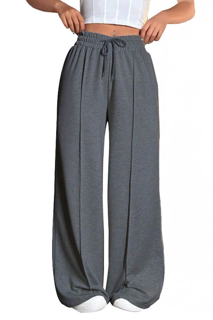 Pantalón Buzo Algodón Palazzo Oversize Elasticados - Wide Leg-5