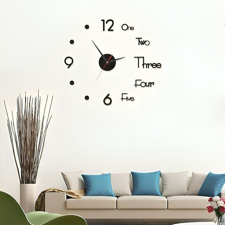 Reloj De Pared Mural 3d Decoración Para Casa, Oficina-1