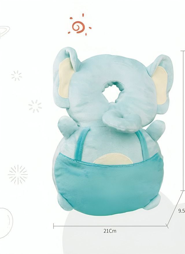 Almohada Bebe Antigolpe  Color  Azul-1