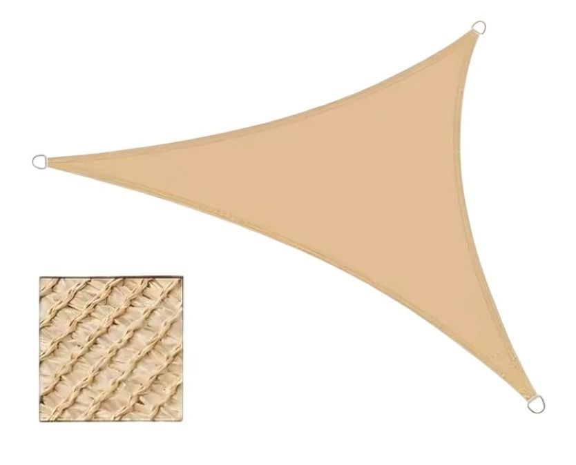 Carpa Lona / Vela Malla Sombra Triangular 3.5mx3.5mx3.5m-0