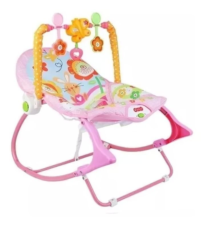 Silla Bebe Con Vibracion  Color  Rosado-1