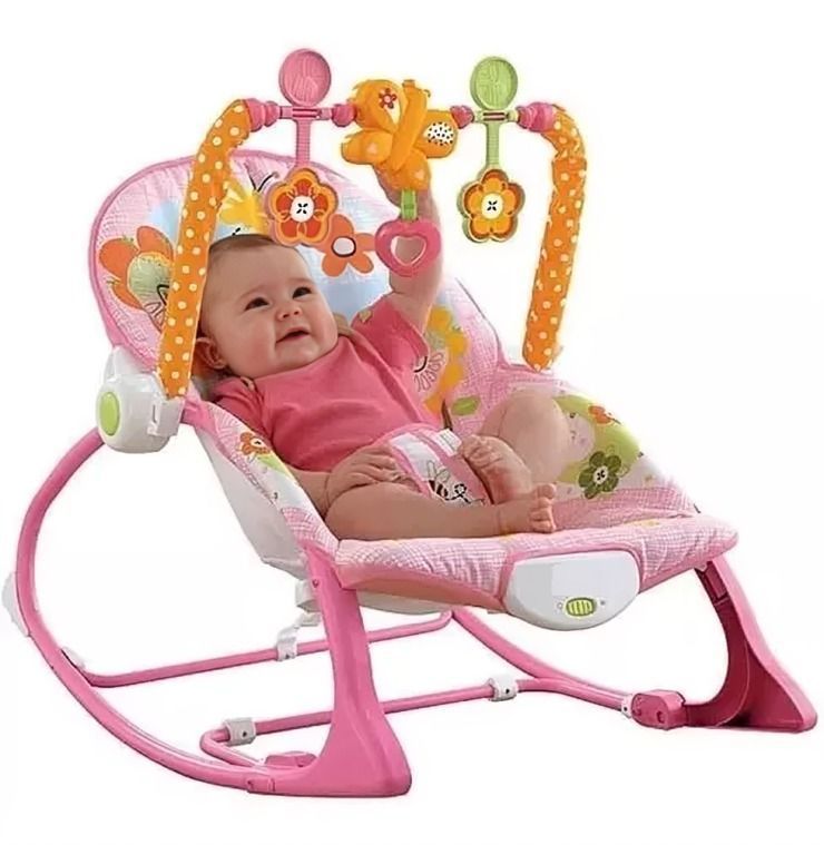 Silla Bebe Con Vibracion  Color  Rosado-2