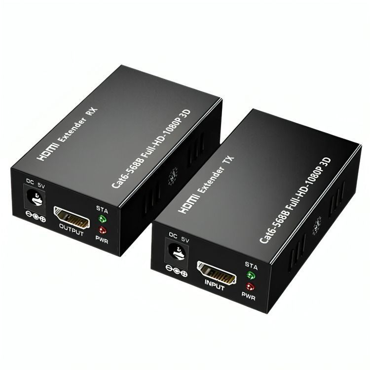 Extensor Video Audio Digital 60mts Hdmi Cable Red Utp Rj45