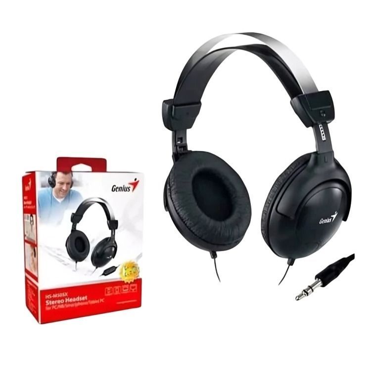 Microfono Audifono Hs-m505x Negro 3.5mm Genius-0