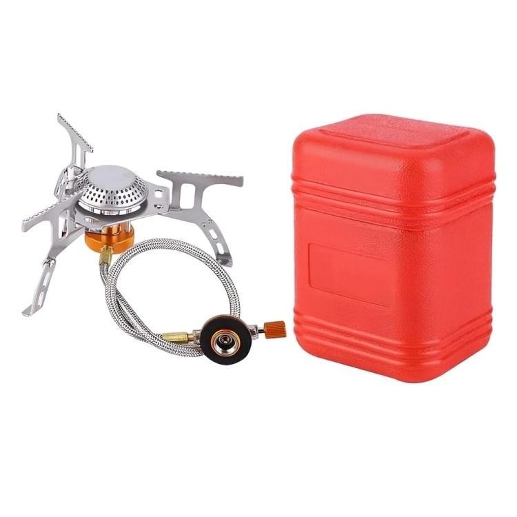 Cocinilla Para Camping Con Manguera A Gas-1