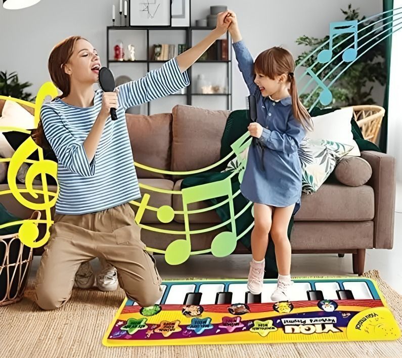 Alfombrilla Piano Musicales De 13 Teclas Para Niños De 72x28-4