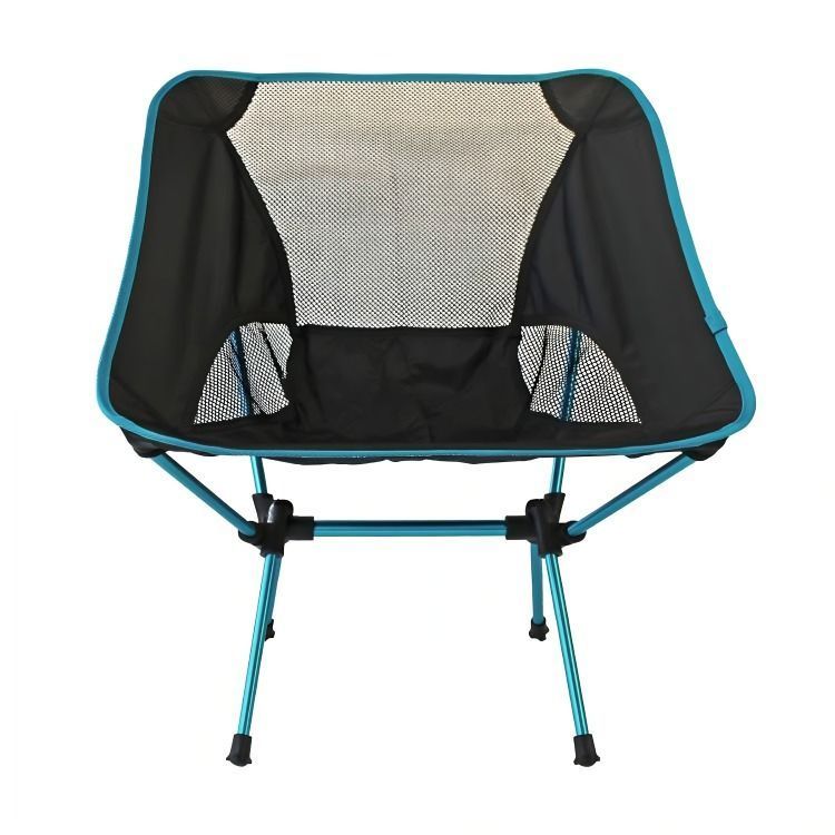 Silla plegable de camping azul-0