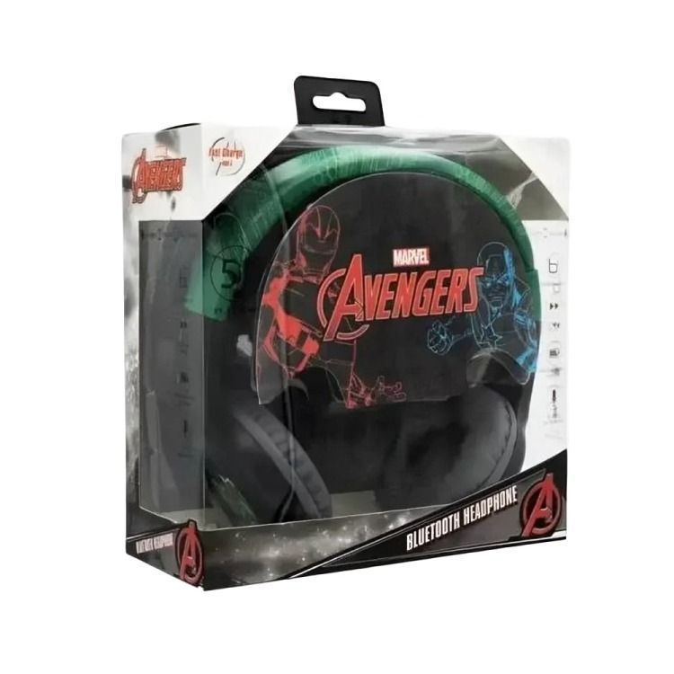 Audifono inalambrico Over-Ear Disney Hulk Headset, Conectividad Bluetooth-0