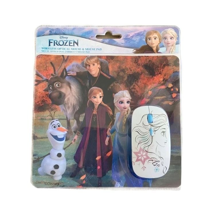 KIT MOUSE INLAMBRICO  Y MOUSE PAD FROZEN-0