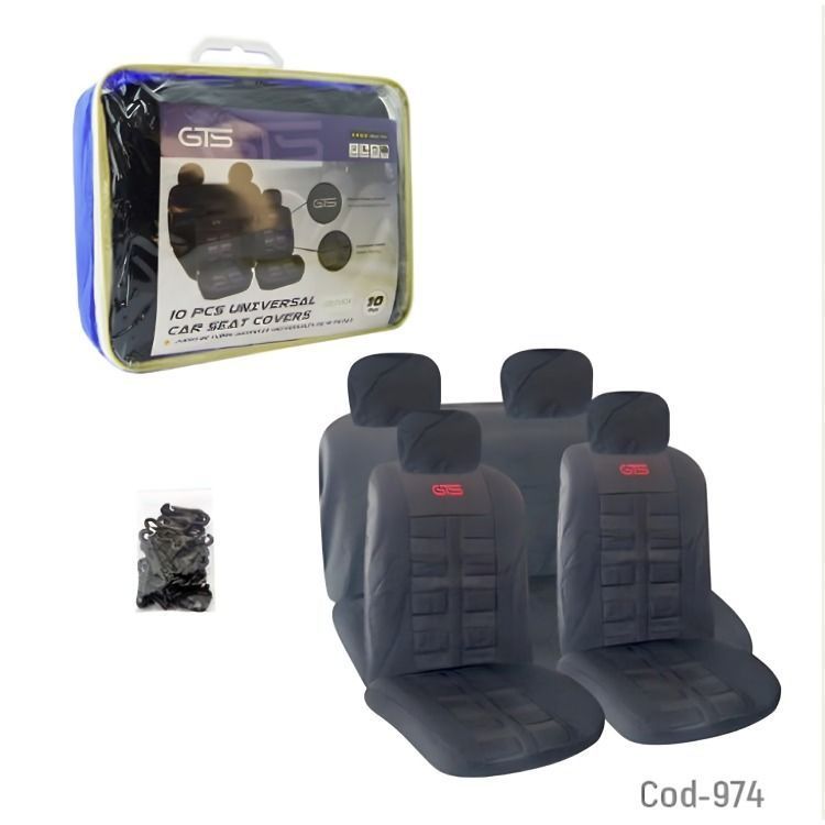 FUNDA PARA ASIENTO DE AUTO GTS ACOLCHADA COLORES 10 PCS -2