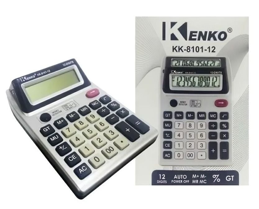 Calculadora electronica de escritorio kk-8101-12