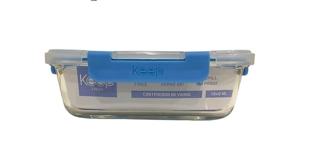 Hermetico Rectangular 1040 ml Vidrio Templado Keep-1