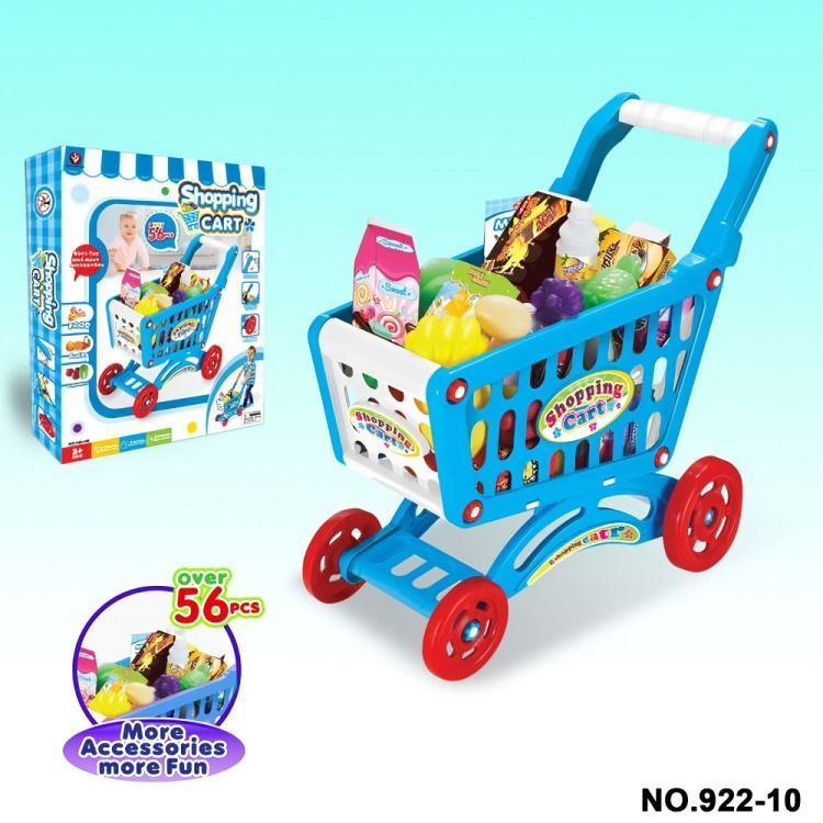 Carrito de compras 56 pcs - Azul-3