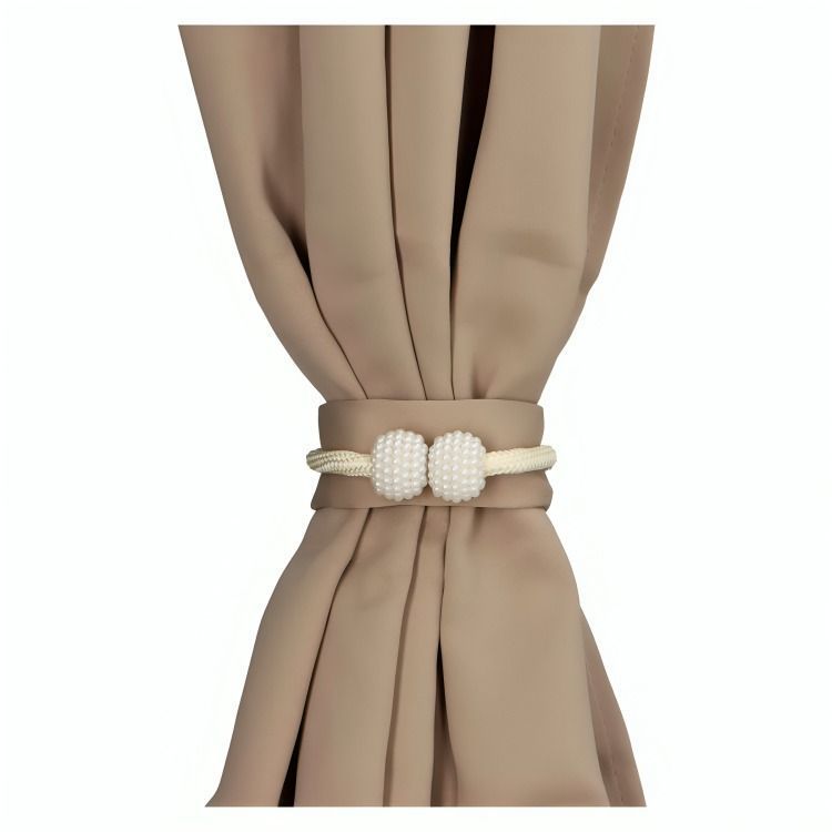 Cortina de Tela Blackout + Velo Vincenzi 140x220 Beige-2