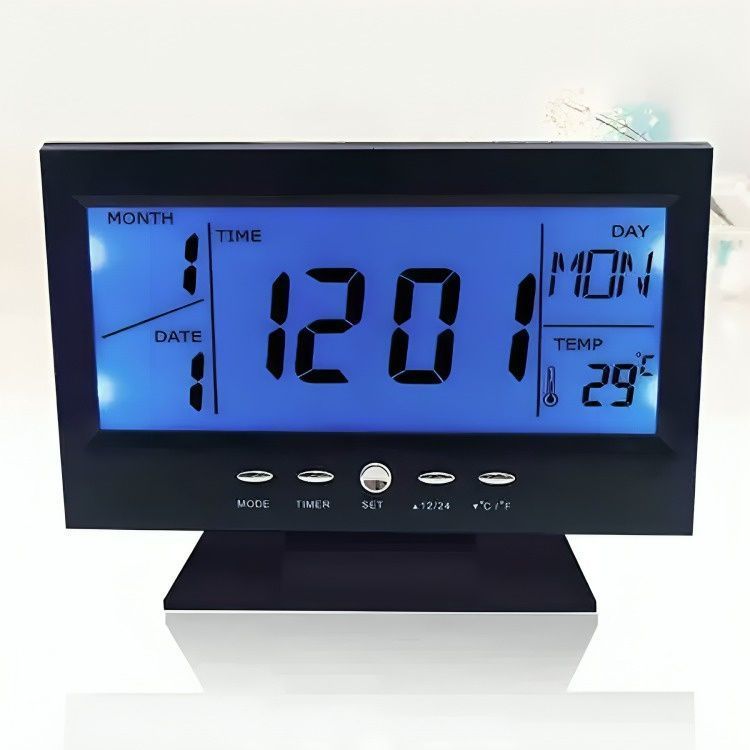 Reloj Despertador Digital Pantalla Lcd Led Ds-8082-1