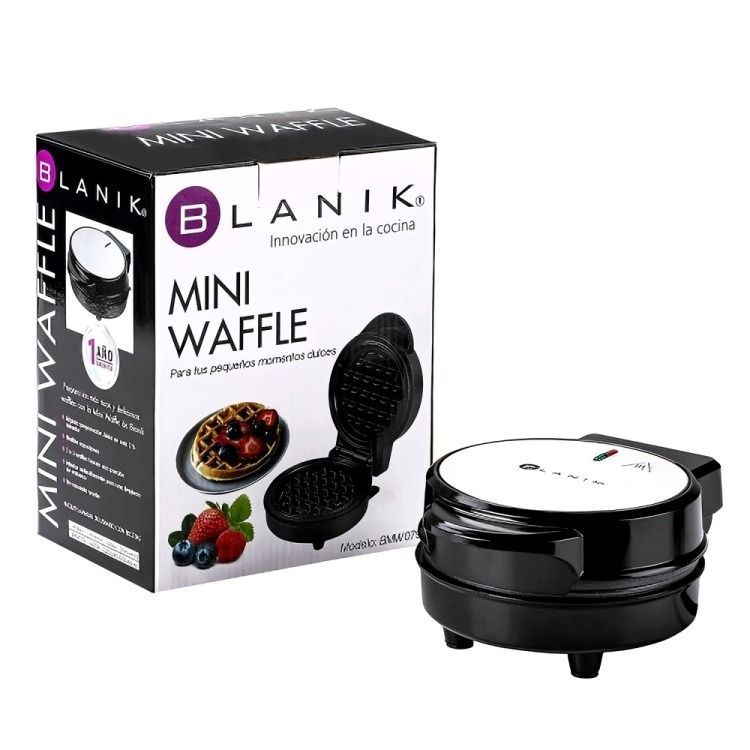 Máquina Para Hacer Mini Waffle BMW079 Blanik-0