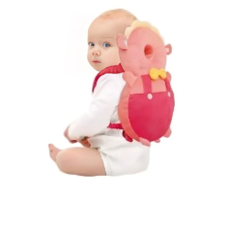 Almohada Bebe Antigolpe  Color Rosada-0