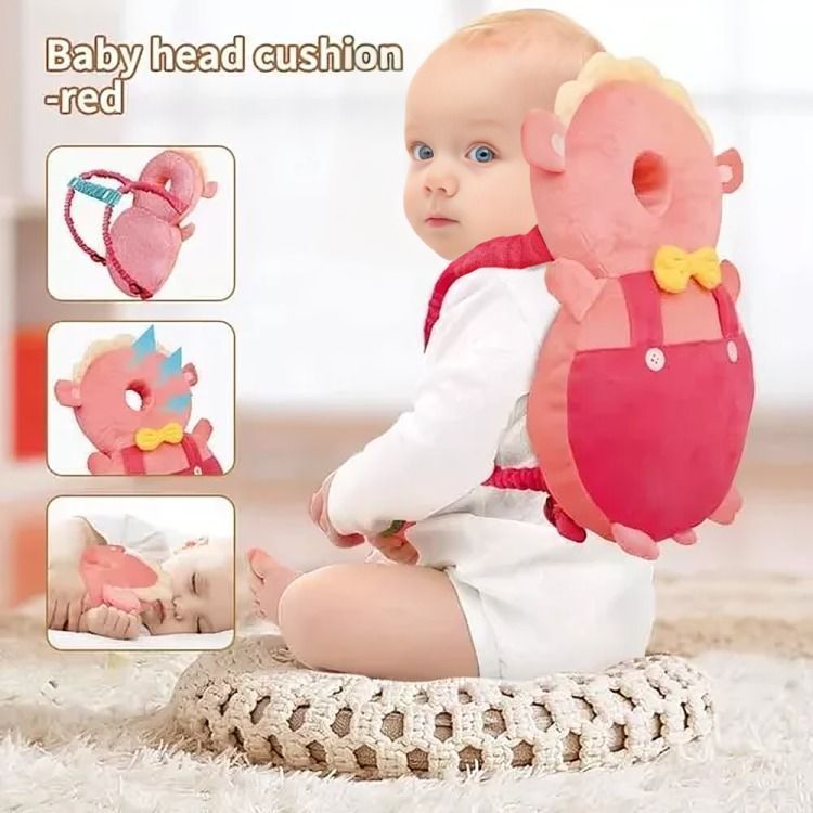 Almohada Bebe Antigolpe  Color Rosada-3