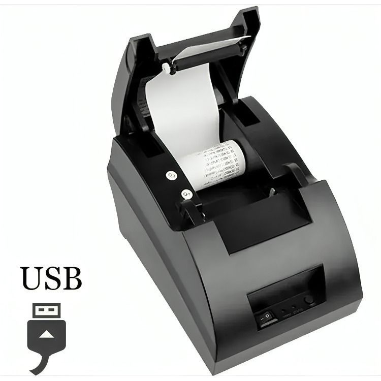 Impresora Térmica Usb Rollo 58mm Rj11 + 1 Rollos Papel-1