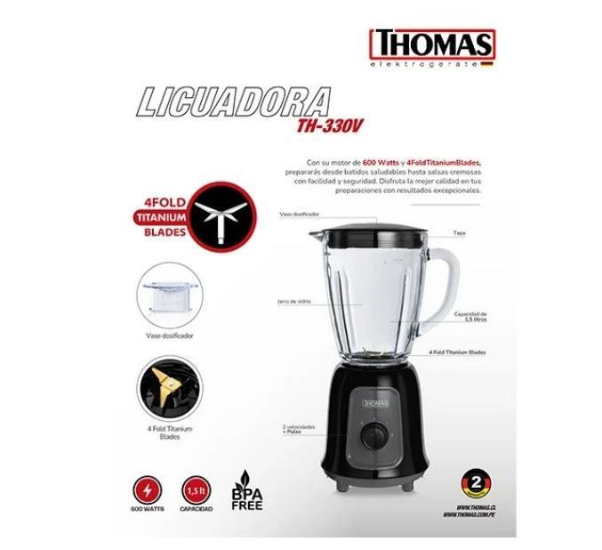 LICUADORA THOMAS TH-330V-1