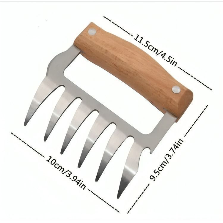 X2 Garras De Oso Acero Inoxidable Para Asados Parrilla Bbq-3
