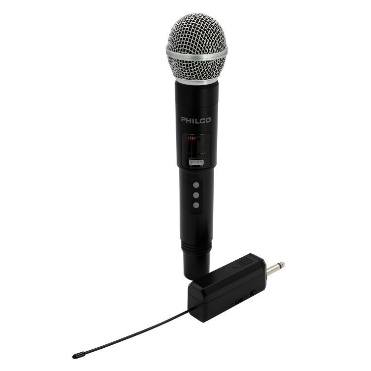 SET 2 MICROFONOS INAL. UHF PHILCO PRO RECARGABLES