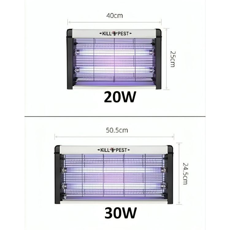 Lámpara Uv Eléctrica Mata Mosquitos Moscas Insectos 20w-2