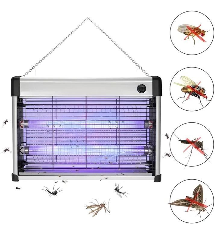 Lámpara Uv Eléctrica Mata Mosquitos Moscas Insectos 20w-4