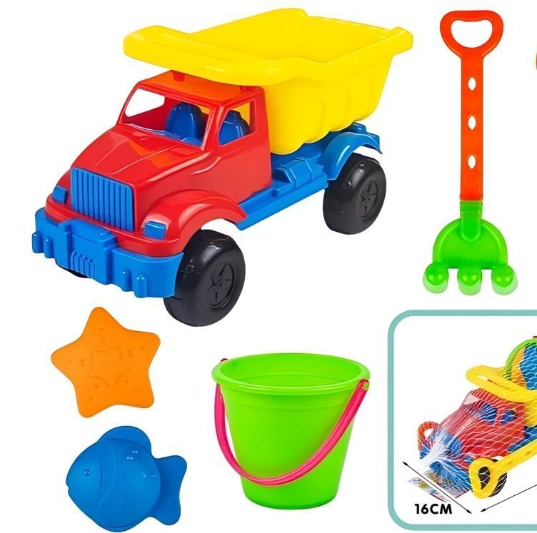 Camion Playa 6 Piezas 29x16x20-2