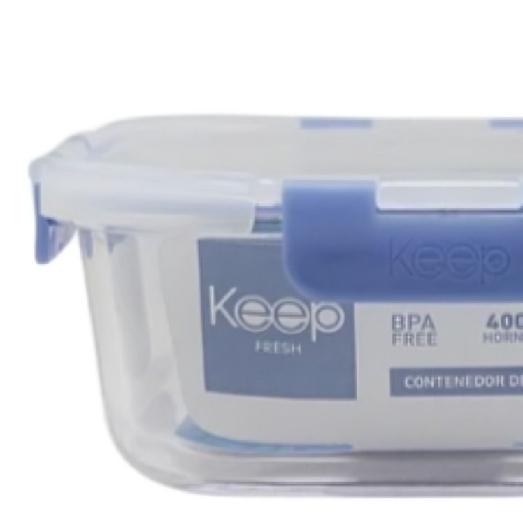 Hermetico  Cuadrado 2200 Ml GLASS KEEP-1