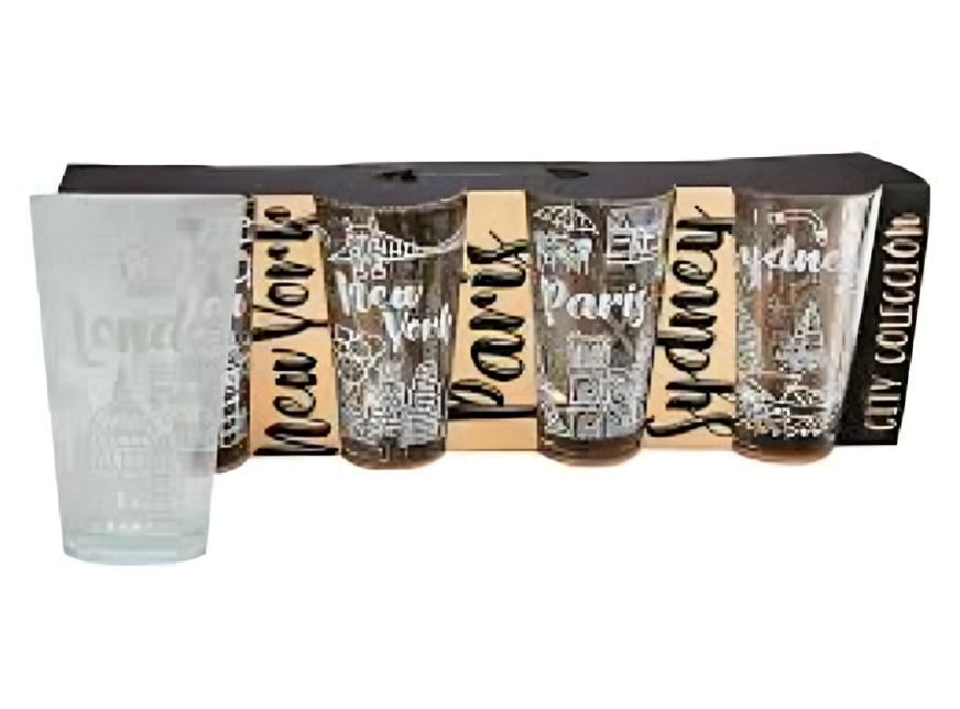SET 4 VASOS CITY COLLECTION GLASSO-0